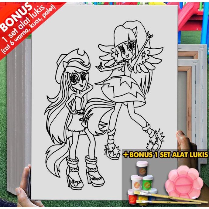 

Kanvas Drawing Anak Pony Equestria Girl 30x40 cm MEL1164