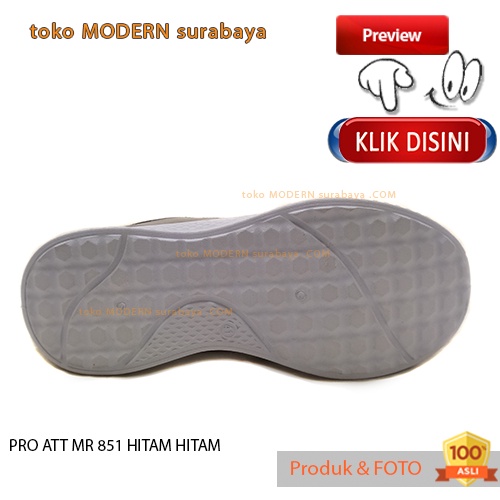 Sepatu pria sekolah casual sneakers tali PRO ATT MR 851 HITAM PUTIH