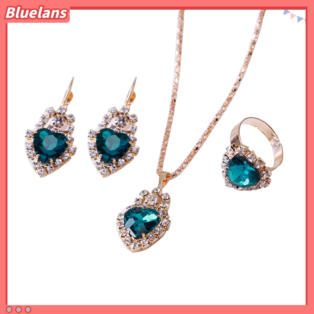 Kalung Liontin Berlian Imitasi Bentuk Hati Untuk Wanita