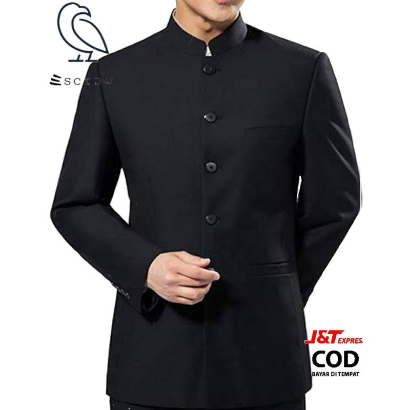 JASKO MANDARIN II Jasko polos II Jasko kerah satu II tanpa furing II koko pria dewasa II jasko berku