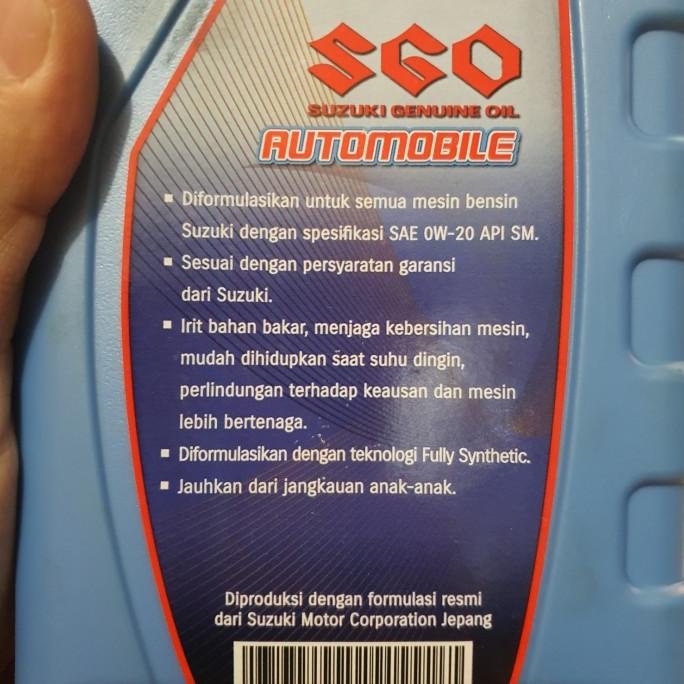 Oli Suzuki Oil Mesin Sae 0W-20 0W 20 Sgo Full Synthetic Original