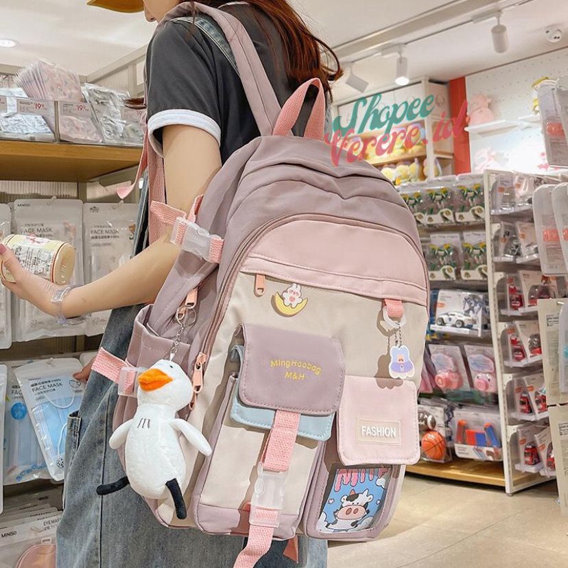 Joshee Tas Ransel Wanita Backpack Wanita Backpack Pria Tas Sekolah Tas Anak 0544 Backpack Nylon 02, 06