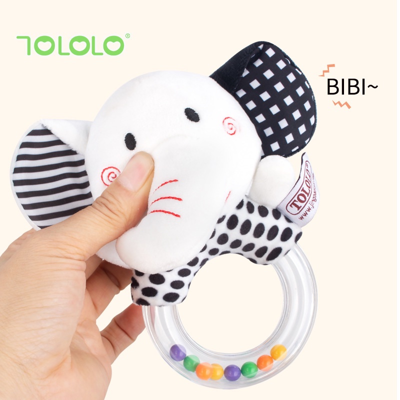 Rattle Donut Mainan Gigitan tangan bayi bentuk donat Mainan Rattle stick baby