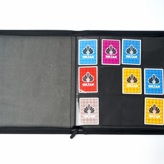 

Sultan Supply Playset 12 Pocket Leather Binder - Black