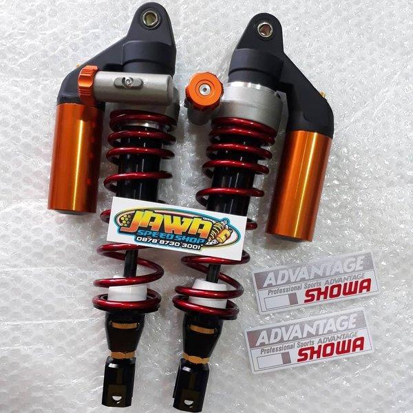 Shok Shock Shokbreker Showa Advantage Cnc Red Colour Uk 340Mm Pcx Lokal Adv Nmax Xmax Dll