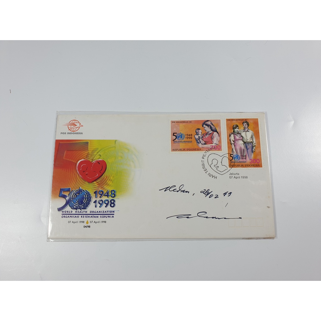 

Perangko SHP 50 Tahun Organisasi Kesehatan Sedunia 1998