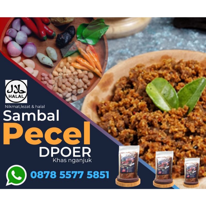 

sambal pecel dpoer khas nganjuk 250 gram ( 17.000 ) 500 gram ( 34.000 ) 1kg ( 68.000 )