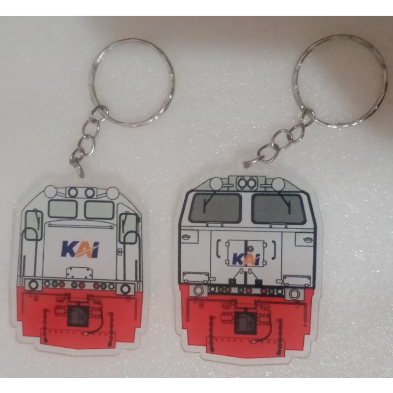Gantungan Kunci Akrilik Lokomotif CC 201 & CC 206