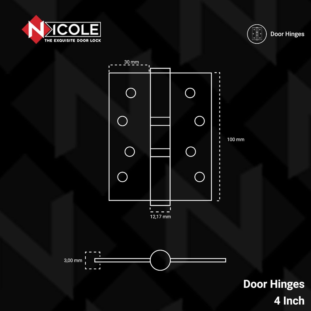 Engsel Pintu Rumah 3 Inci 4 Inci 5 Inci / Door Hinges