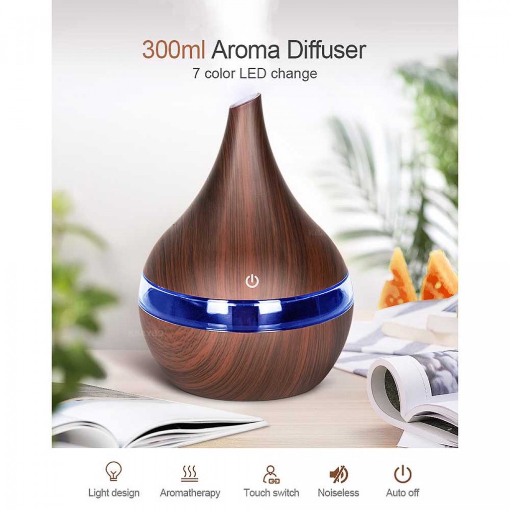 Humidifier Diffuser Aromaterapi Pengharum Ruangan Ultrasonic 300ml