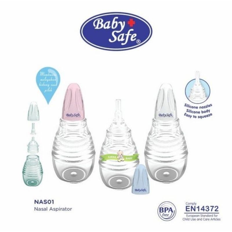 Baby Safe Silicone Nasal Aspirator (NAS01)/Penyedot Ingus Bayi Anak