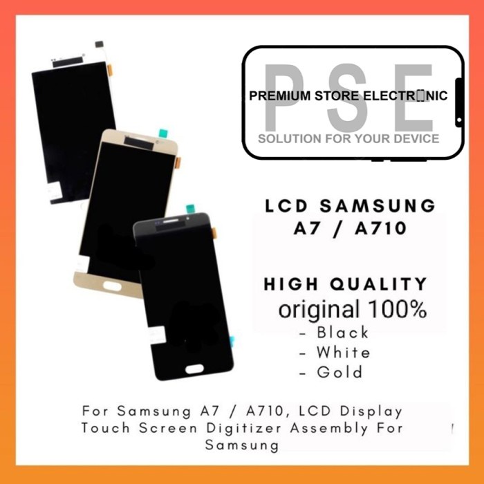 LCD Samsung A7 A710 2016 0RIGINAL Fullset Touchscreen Garansi