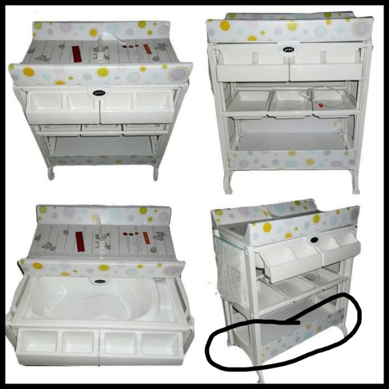 baby tafel pliko tempat ganti popok changing table preloved