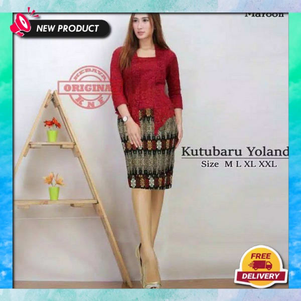 Kebayak Wnita Moder Bsju Kebya Remaja Terbaru Pakean Bresmaid Kekinian Bj Kebya Cwe Kelulusan Kbyak 