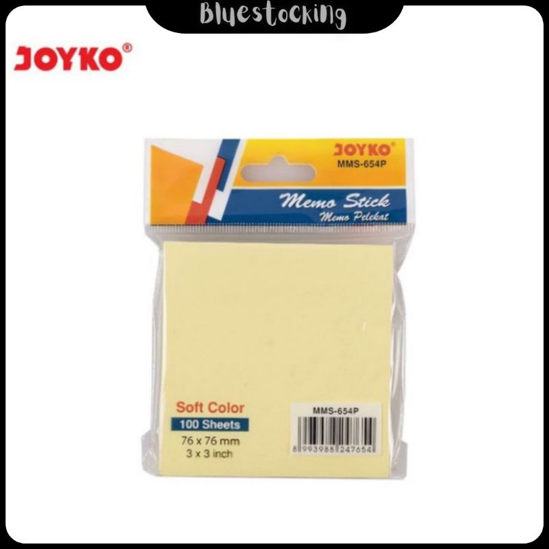 

MEMO STICK / STICKY NOTE / KERTAS MEMO / MEMO TEMPEL JOYKO MMS-654P MMS 0654 P WARNA C COLOUR POLOS