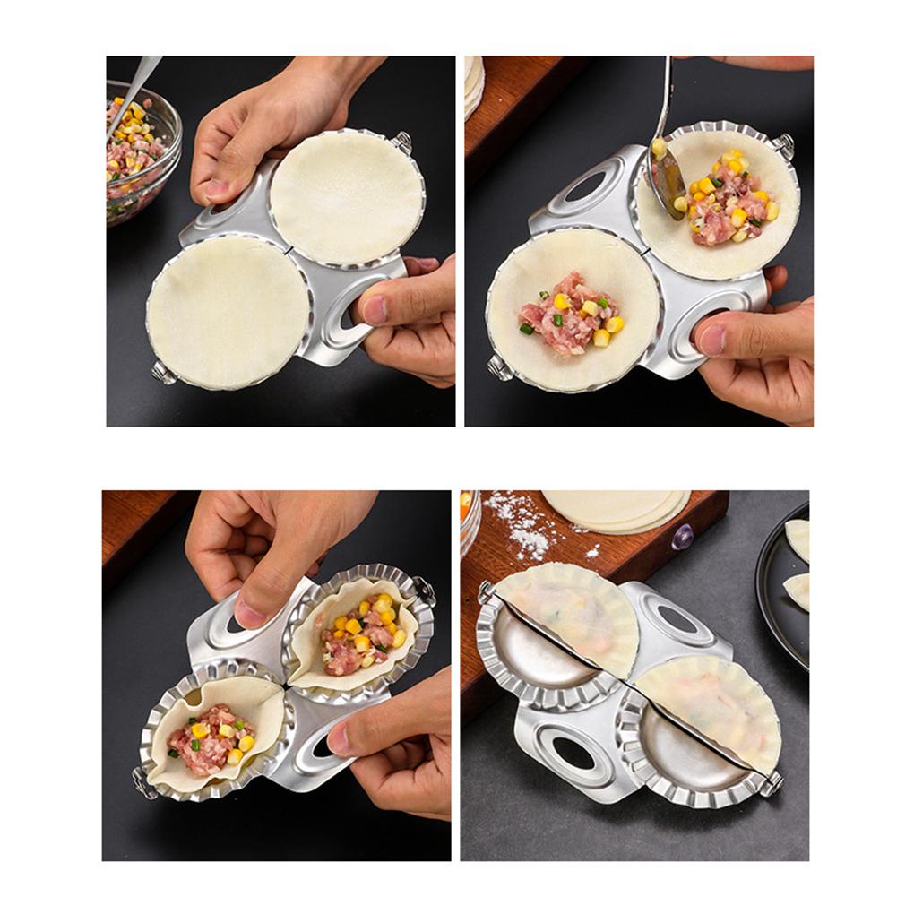 Cetakan Pangsit Cetakan Pangsit Stainless Cetakan Pembuat Pangsit DIY Aksesori Dapur