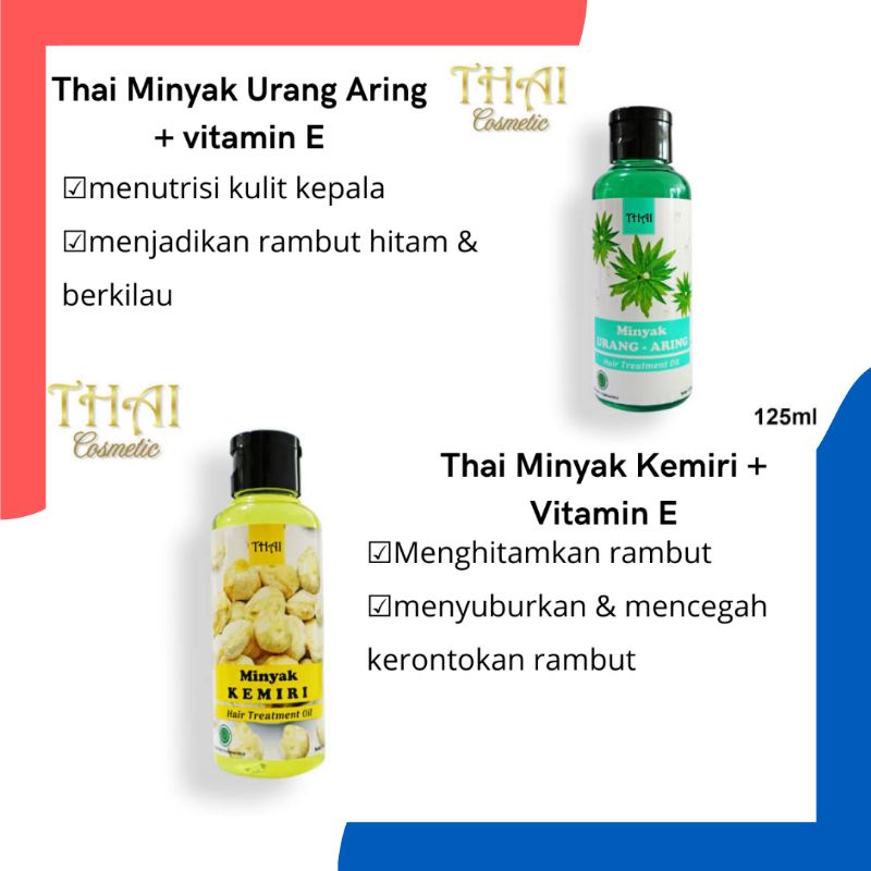 Thai minyak urang aring &amp; kemiri 125ml