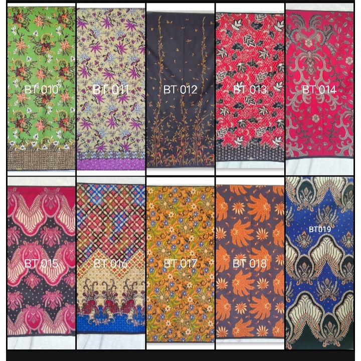 BT 002 kain batik terbaru jual meteran rollan harga per setengah meter  happychild