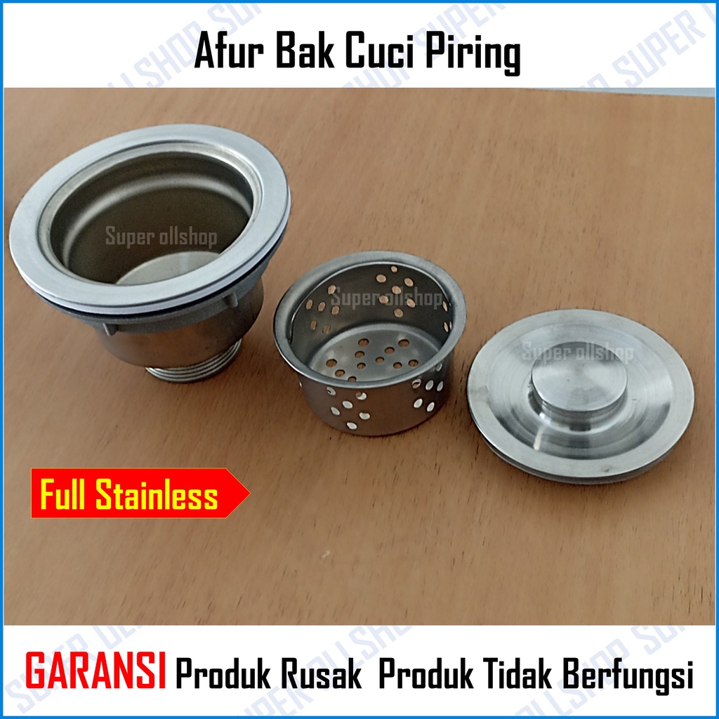 Afur Keranjang PVC Saringan Bak Cuci Piring Wastafel Sink Plastik Avur BCP Avur Stainless