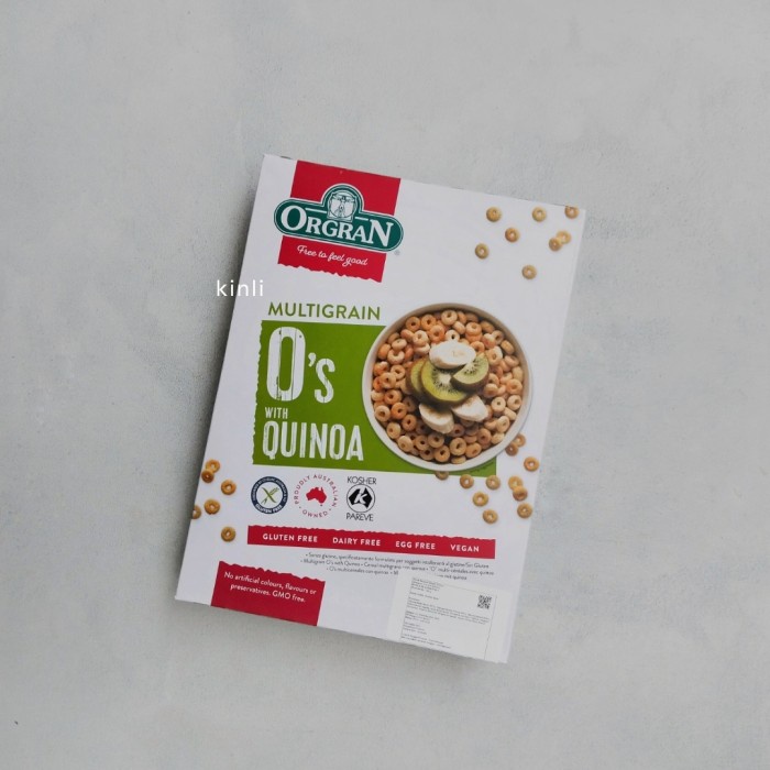 

orgran multigrain O's with quinoa vegan gluten free cereal 300gr