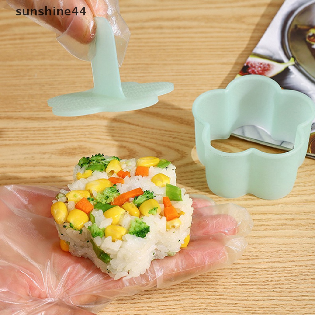 Sunshine 5pcs / Set Cetakan Nasi / Sushi / Bento Bentuk Kartun