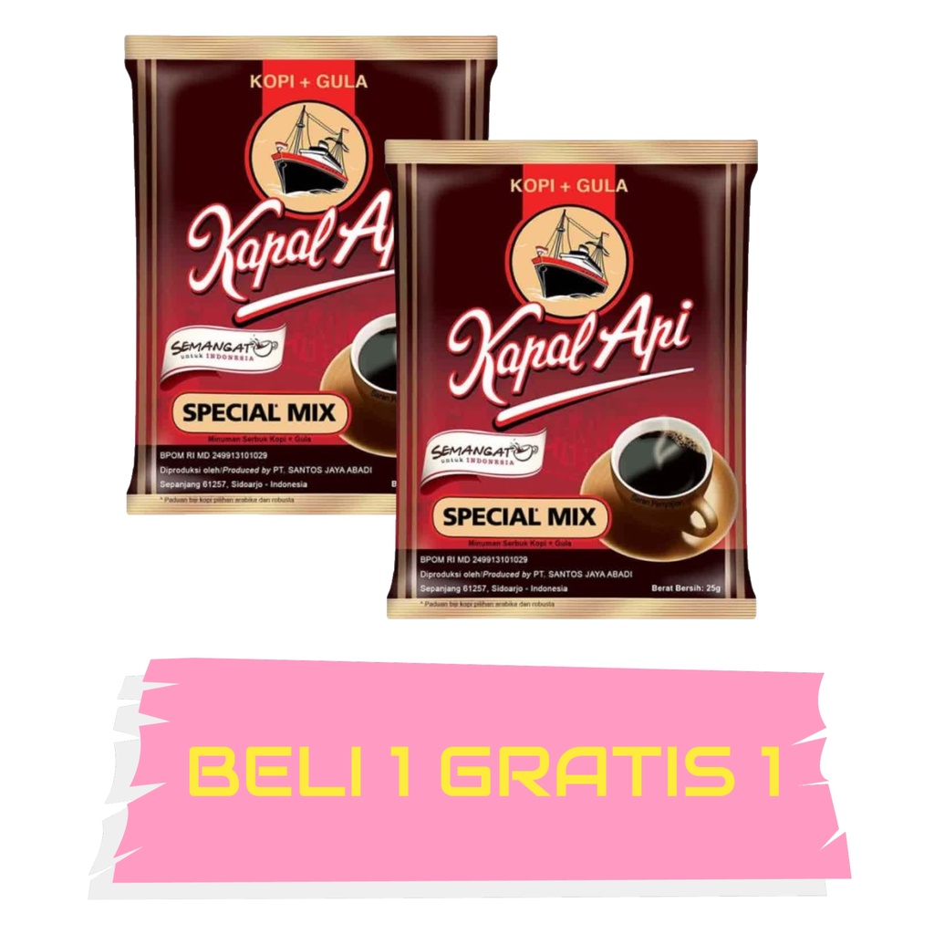 

TERLALU MURAH...!!! KOPI KAPAL API BELI 1 GRATIS 1