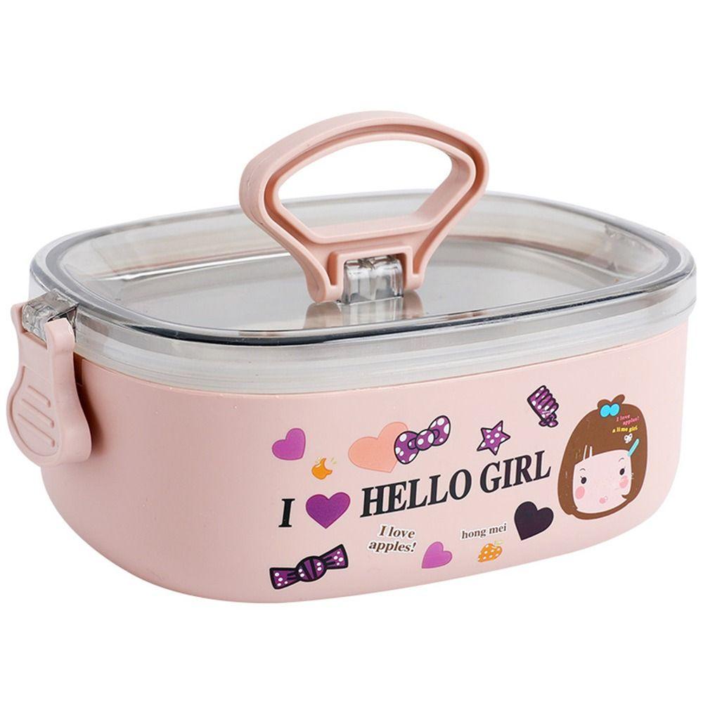 R-FLOWER Lunch Box Microwave Anti Bocor Untuk Wadah Bekal Dewasa