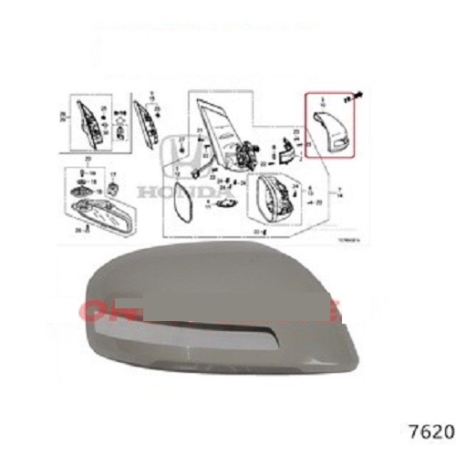 Aveiro shop - cover tutup cap spion honda mobilio tipe e rs type e rs 2014 2015 kanan kiri cover tut