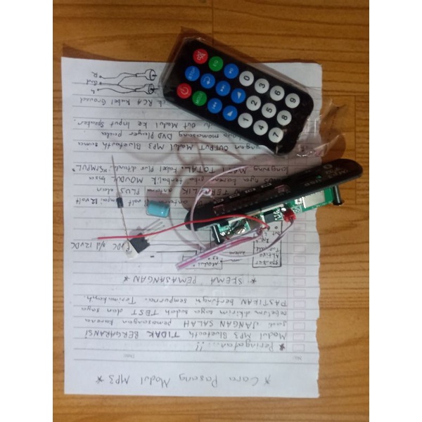 Modul Mp3 Bluetooth Bonus Skema, Elko, Dioda, IC 7812 dan Video Pemasangan Youtube Alpha Teknik
