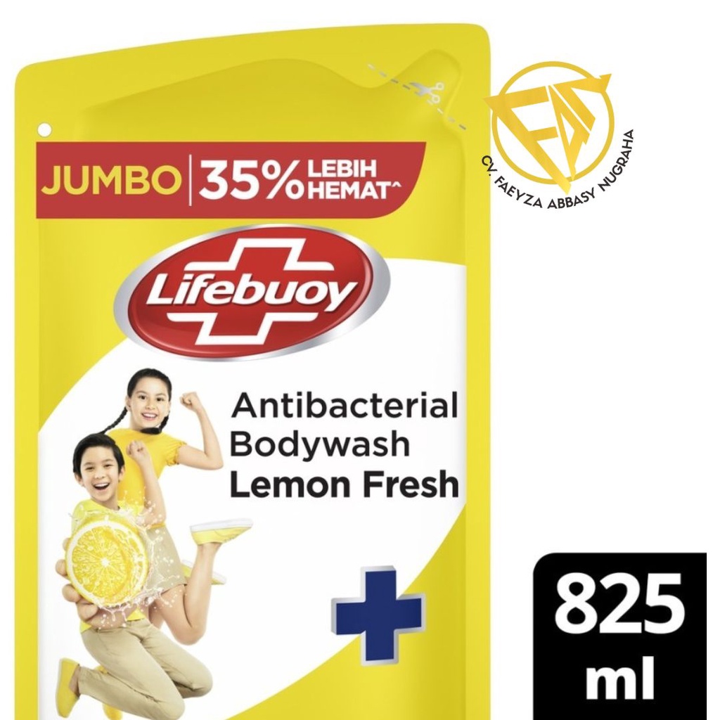 LIFEBUOY 825ML SABUN MANDI CAIR LIFEBUOY LEMON FRESH KUNING