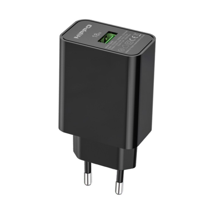 Hippo Rapid 2 Adapter Charger Qc 3.0 Fast Charging 18W Garansi Resmi