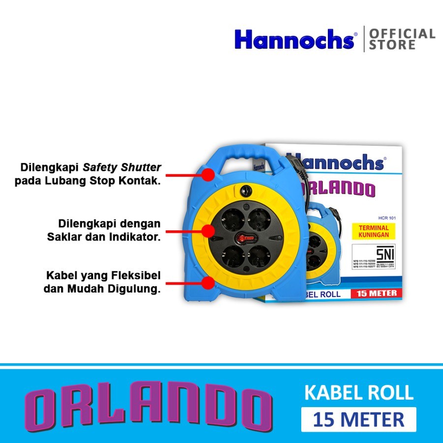 Hannochs Kabel Roll 15 Meter HCR 101 15M Orlando