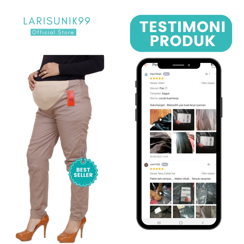 Celana Ibu Hamil Jumbo Celana Kerja Legging Panjang Katun Fashion Ibu Hamil Kwalitas Premium