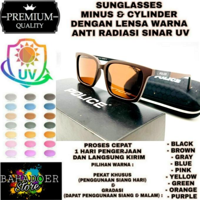 KACAMATA MINUS SUNGLASSES PLC2271 DENGAN LENSA MINUS WARNA UVP RGY8476946T