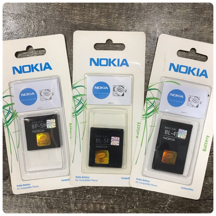 Baterai Battery Batre Nokia Ori99 Bl-4D/4B/4J/4S/5CT/5K/5F/5M/6M/6F