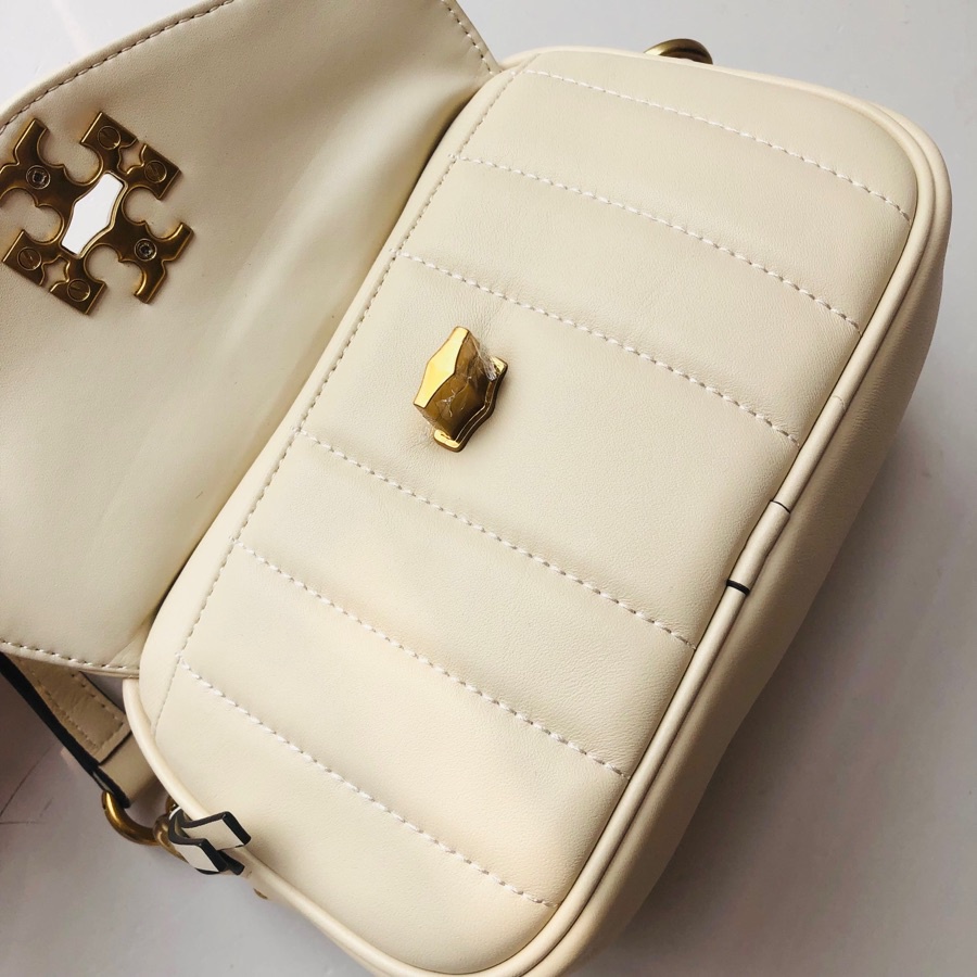 [Instant/Same Day]  88095    TB  Mini Kira new shoulder bag messenger bag camera bag  Retro motorcycle vertical stitch, made of lambskin  xjb