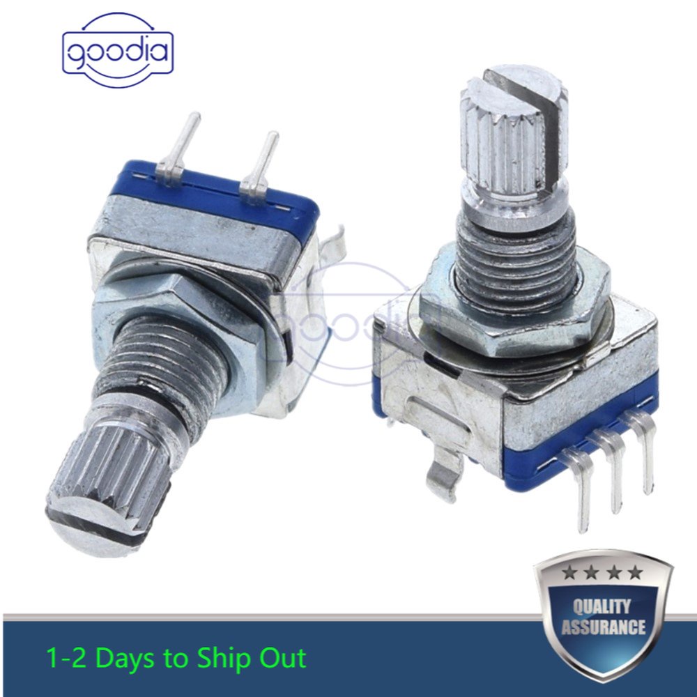 〖Factory Supplier/COD〗| ec11 / Digital 20MM 1 Axis Rotary Encoder Potentiometer dengan Switch 5pin