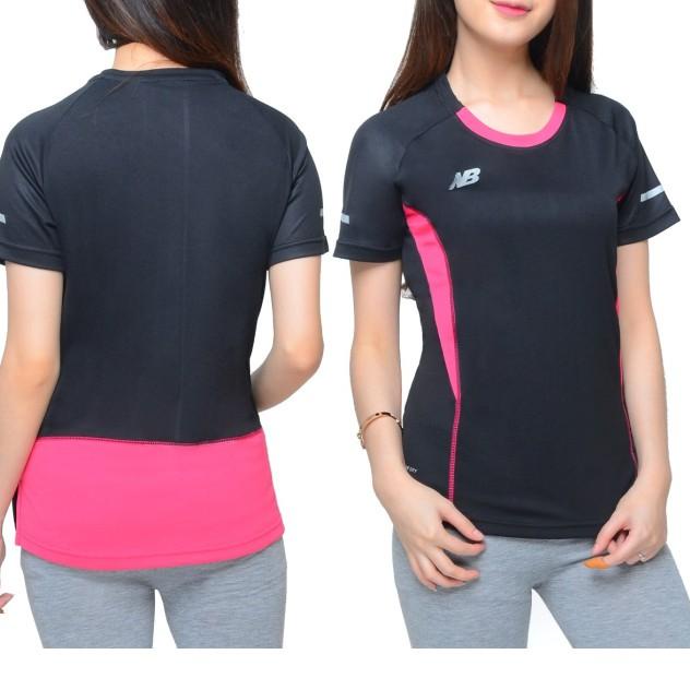 See Here--Baju/kaos running olahraga gym fitness NB run02 #LADIES#