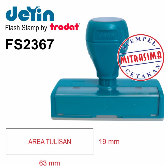 

Terlaris Stempel Deyin Fs2367 ( Stempel Flash By Trodat ) Bergaransi