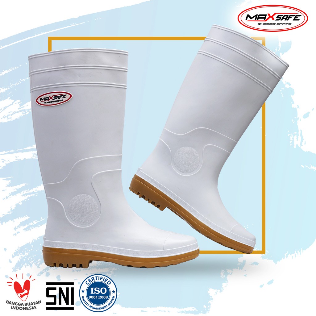 Toyobo Boots &amp; MaxSafe Boots Panjang Putih