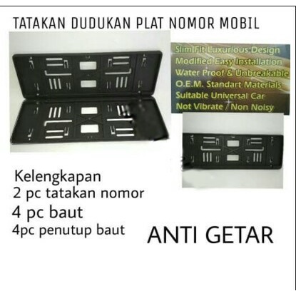Dudukan Plat Tatakan Dudukan Plat Nomor Mobil Rush Terios Yaris Fortuner Xpander