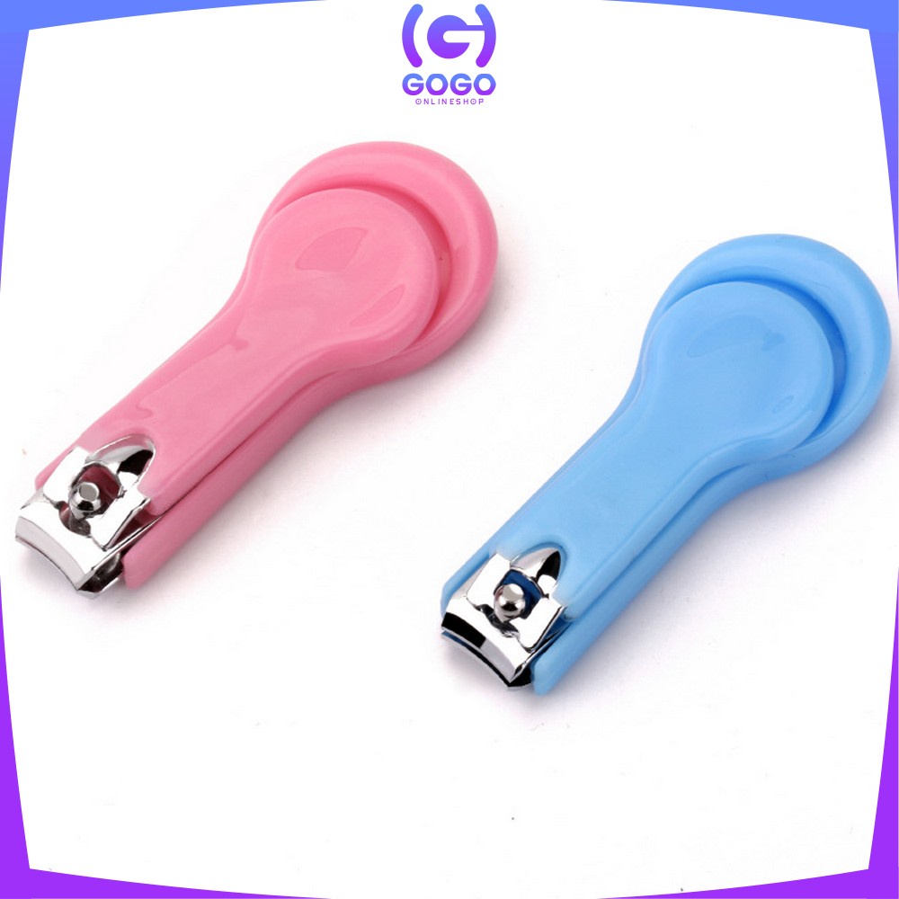 GOGO-C721 Gunting Kuku Bayi Motif Polos Jepit Kuku Anak Aman / Alat Potong Kuku Bayi Baby Nail Clipper Gunting Pemotong Kuku