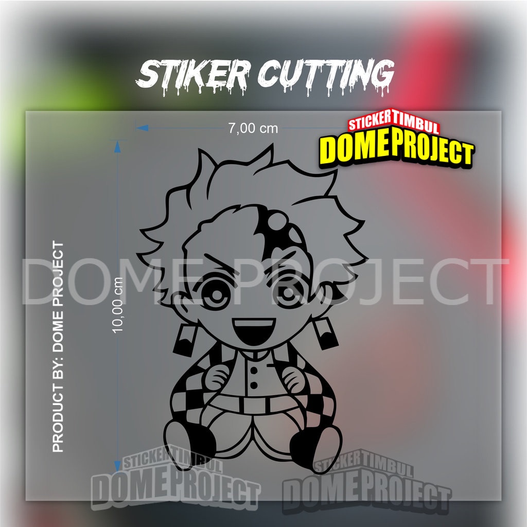 STIKER CUTTING ANIME TANJIRO CHIBI