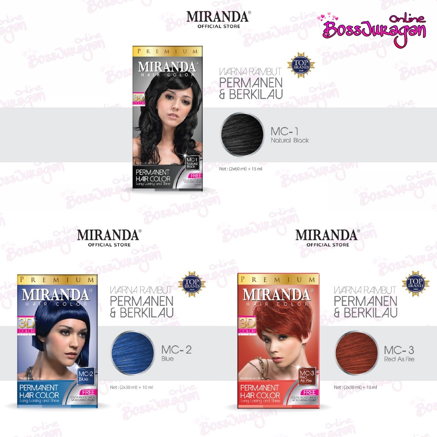 (BOSS) Miranda Hair Color - 30ml ( Pewarna Rambut )
