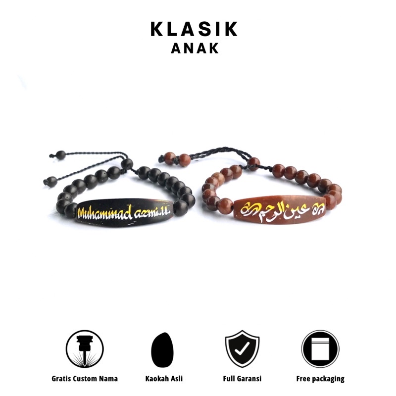 Gelang nama anak / bayi custom request sendiri kaokah kokka koka