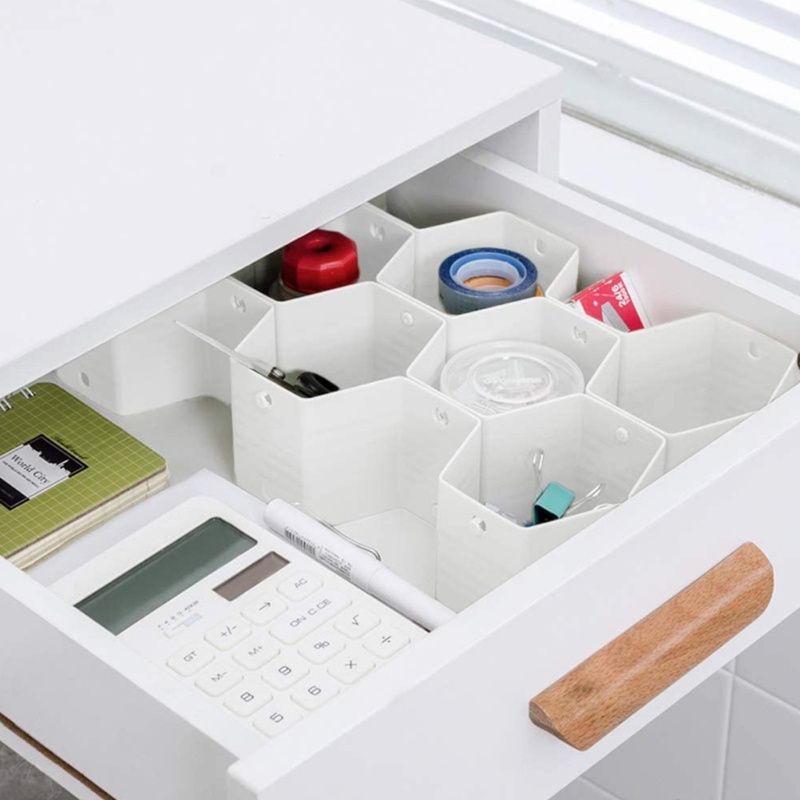 Yin Honeycomb Laci Organizer Sekat Kaus Kaki Organizer Pakaian Dalam Laci Organizer Baju Untuk Belt Makeup Dasi Kantor Su