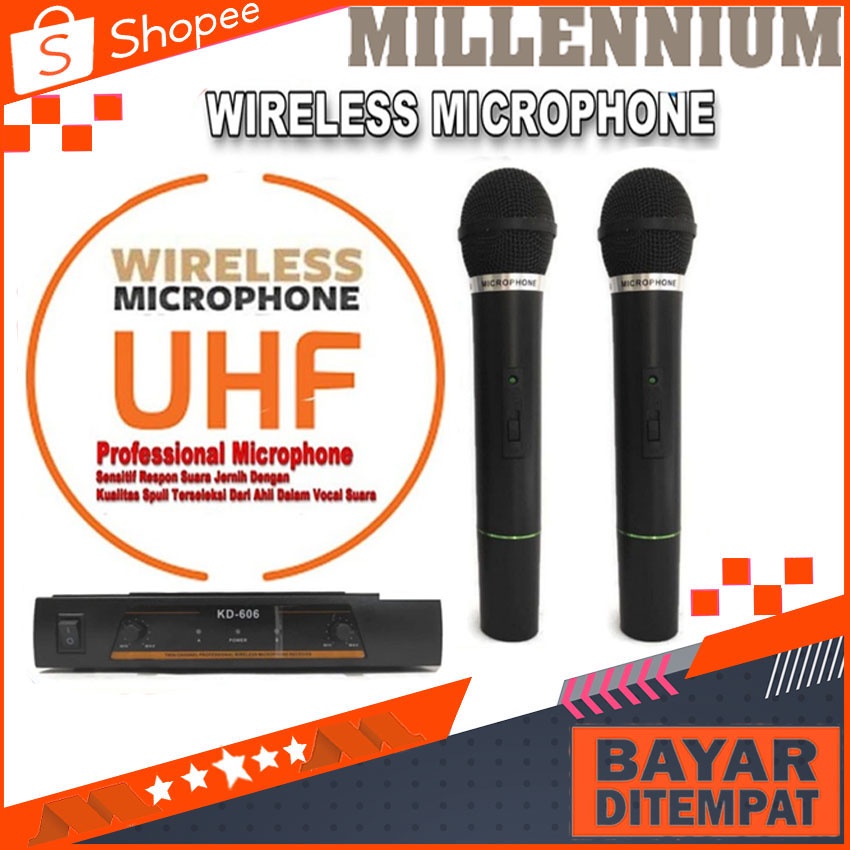 Mic Werles Wirles Wireless Double Kenwood KD-606 Microphone Wireles