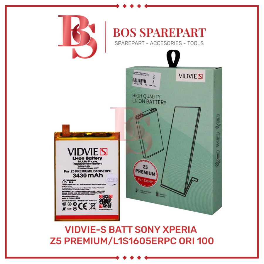 VIDVIE-S BATERAI SONY XPERIA Z5 PREMIUM / L1S1605ERPC ORI 100 / BATTERY / BATRE