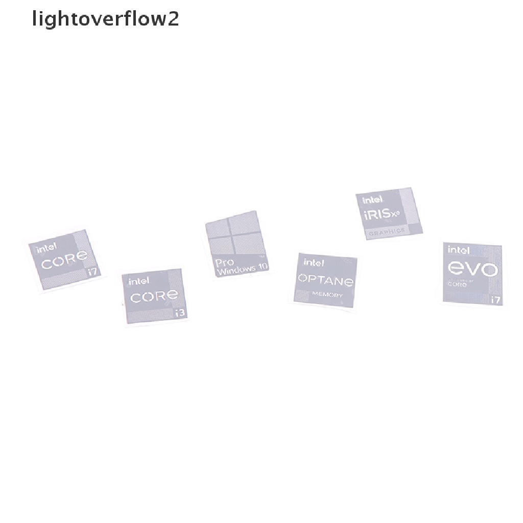 (lightoverflow2) Stiker Komputer Generasi 11 Ccore i9 EVO i7 i5 Win10