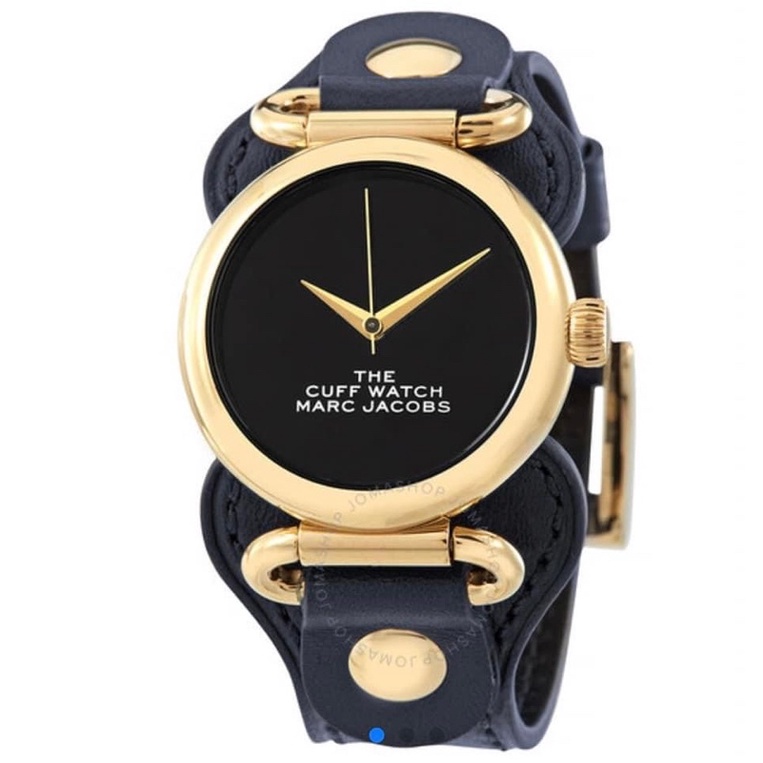 Mj the cuff leather navy